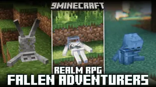 Realm RPG: Fallen Adventurers Mod (1.21.1, 1.20.1) – Random Dead Skeletons