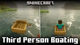 Third Person Boating Mod (1.21.1, 1.20.1) – Automatic TPP View On Boats