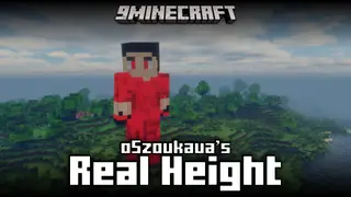 OSzoukaua's: Real Height Mod (1.21.5, 1.21.1) – Configurable Player Height