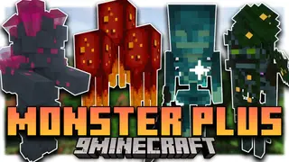 Monster Plus Mod (1.21.1, 1.20.1) – New Enemies, Weapons, Special Armor