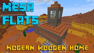 Mesa Flats – Modern Wooden Home Map (26.2, 1.20.1) for Minecraft