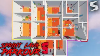 Sprint Lava Parkour 5 Map (26.2, 1.20.1) for Minecraft