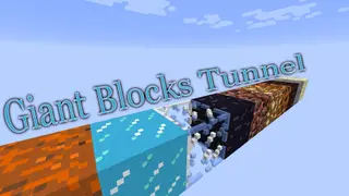 Giant Blocks Tunnel Map (26.2, 1.20.1) for Minecraft