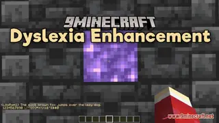Dyslexia Enhancement Resource Pack (1.21.1, 1.20.1) – Texture Pack