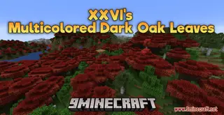 XXVI's Multicolored Dark Oak Leaves Resource Pack (1.21.1, 1.20.1) – Texture Pack