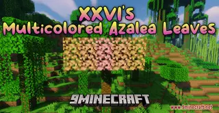 XXVI's Multicolored Azalea Leaves Resource Pack (1.21.1, 1.20.1) – Texture Pack