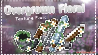 Overgrown Floral Tools Resource Pack (1.21.1, 1.20.1) – Texture Pack