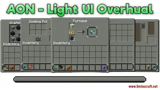 AON – Light UI Overhaul Resource Pack (1.21.1, 1.20.1) – Texture Pack