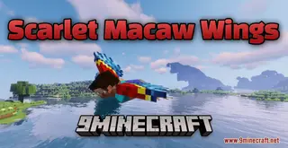 Scarlet Macaw Wings Resource Pack (1.21.1, 1.20.1) – Texture Pack
