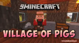 Village of Pigs Resource Pack (1.21.1, 1.20.1) – Texture Pack