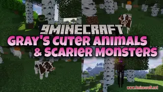Gray's Cuter Animals & Scarier Monsters Resource Pack (1.21.1, 1.20.1) – Texture Pack