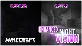 Enhanced Night Vision Resource Pack (1.21.1, 1.20.1) – Texture Pack