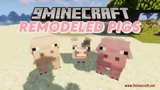 Remodeled Pigs Resource Pack (1.21.1, 1.20.1) – Texture Pack