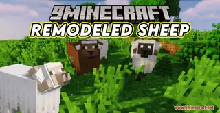 Remodeled Sheep Resource Pack (1.21.1, 1.20.1) – Texture Pack