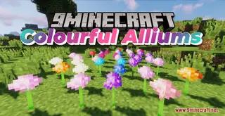 Colourful Alliums Resource Pack (1.21.1, 1.20.1) – Texture Pack