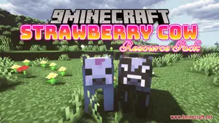 Strawberry Cow Resource Pack (1.19.4, 1.18.2) – Texture Pack