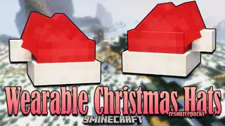 Wearable Christmas Hats Resource Pack (1.18.2, 1.17.1) – Texture Pack