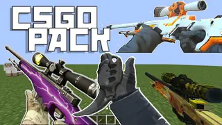 CS: GO 3D Model Realistic Resource Pack 1.11.2, 1.10.2