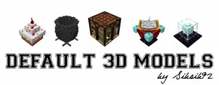 3D Models for Default Resource Pack