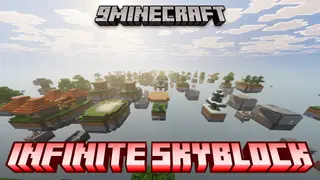 Infinite Skyblock Map (26.x, 1.21) – Bridge Across an Endless Void to Reach the End