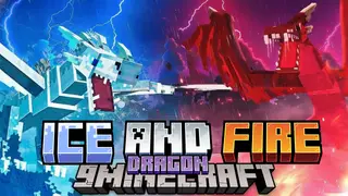 Ice and Fire Dragons 9minecraft Mod (26.2) – Raise and Ride Your Own Giant Dragon