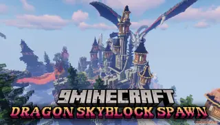 Dragon Skyblock Spawn Map (26.1, 2.10.1) – Floating Castle