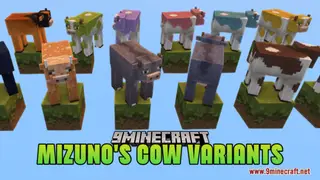 Mizuno's Cow Variants Resource Pack (26.2, 1.20.1) – Cozy Rustic Cows
