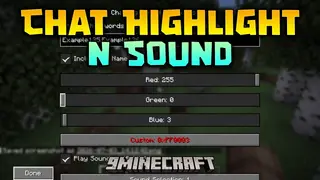 Chat Highlight N Sound Mod (26.2, 1.20.1) – Never Miss Your Name