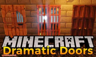 Dramatic Doors Mod (1.21.1, 1.20.1) – Tall 3×1 Doors