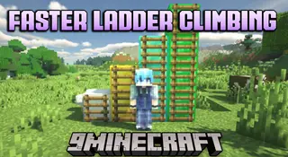Faster Ladder Climbing Mod (1.21.4, 1.20.1) – Speed Up Your Mine Escapes