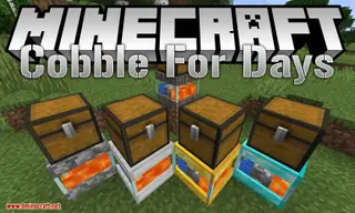CobbleForDays Mod (1.21.4, 1.20.1) – Simple Cobblestone Generators
