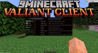 Valiant Client Mod (1.21.1, 1.21) – Click Crystal and Meteor Rename