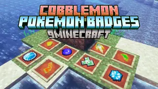 Cobblemon Pokemon Badges Mod (1.21.4, 1.21.1) – All Indigo League's Badges