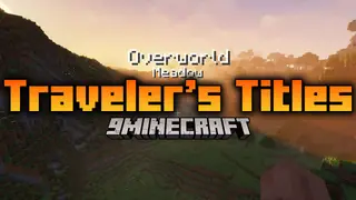 Traveler's Titles Mod (1.21.4, 1.20.1) – Indicate The Biomes or Dimensions We Access