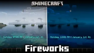 Kyubion Studios Fireworks Mod (1.21.5, 1.20.6) – In-Game Date & Time