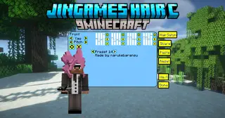 JinGames Hair C Mod (1.21.5, 1.20.1) – Style Your Minecraft Hair