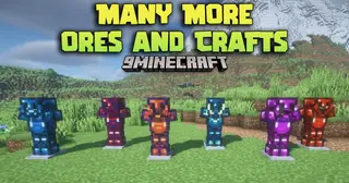 Many More Ores and Crafts Mod (1.21.5, 1.20.1) – A Richer Underground