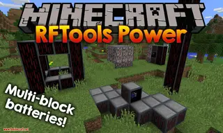 RFTools Power Mod (1.21.1, 1.20.1) – Multi-Block Batteries