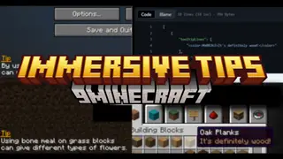 Immersive Tips Mod (1.21.1, 1.20.1) – Adds Text Tips To The Loading Screen And Items