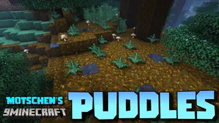 Motschen's Puddles Mod (1.21.5, 1.20.1) – Weather Interactions