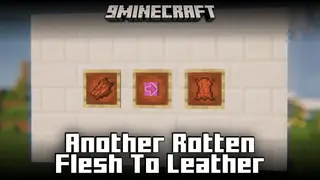 Another Rotten Flesh To Leather Mod (1.21.4, 1.20.1) – New Conversion Mechanism