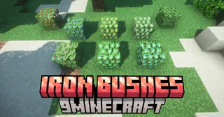 Iron Bushes Mod (1.20.6 ,1.20.1) – Grow Your Own Resources