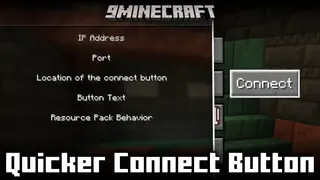 Quicker Connect Button Mod (1.21.1, 1.20.1) – Server Connect Button On Main Menu