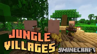 Jungle Villages Mod (1.16.5) – The Villagers Lifes In Treehouses