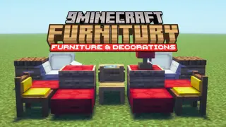 Furnitury Mod (1.21.4, 1.20.1) – Over 175+ Unique Furniture and Decoration Items