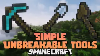 Simple Unbreakable Tools Mod (1.20.1, 1.18.2) – Removes The Vanilla Functionality