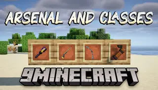 Arsenal and Classes Mod (1.21.1, 1.20.1) – Really Cool New Weapons