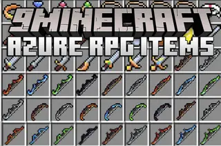 Azure RPG Items Mod (1.15.2, 1.12.2) – A Large Amount of RPG Weapons