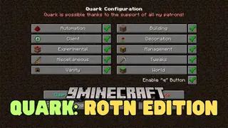 Quark: RotN Edition Mod (1.12.2) – Allows Backpacks To Be Equipped In the Bauble Slot
