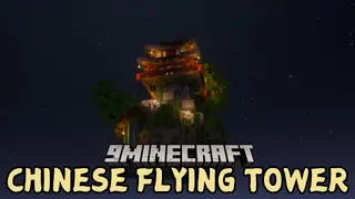 Chinese Flying Tower Mod (1.21.4, 1.20.1) – Floating Island
